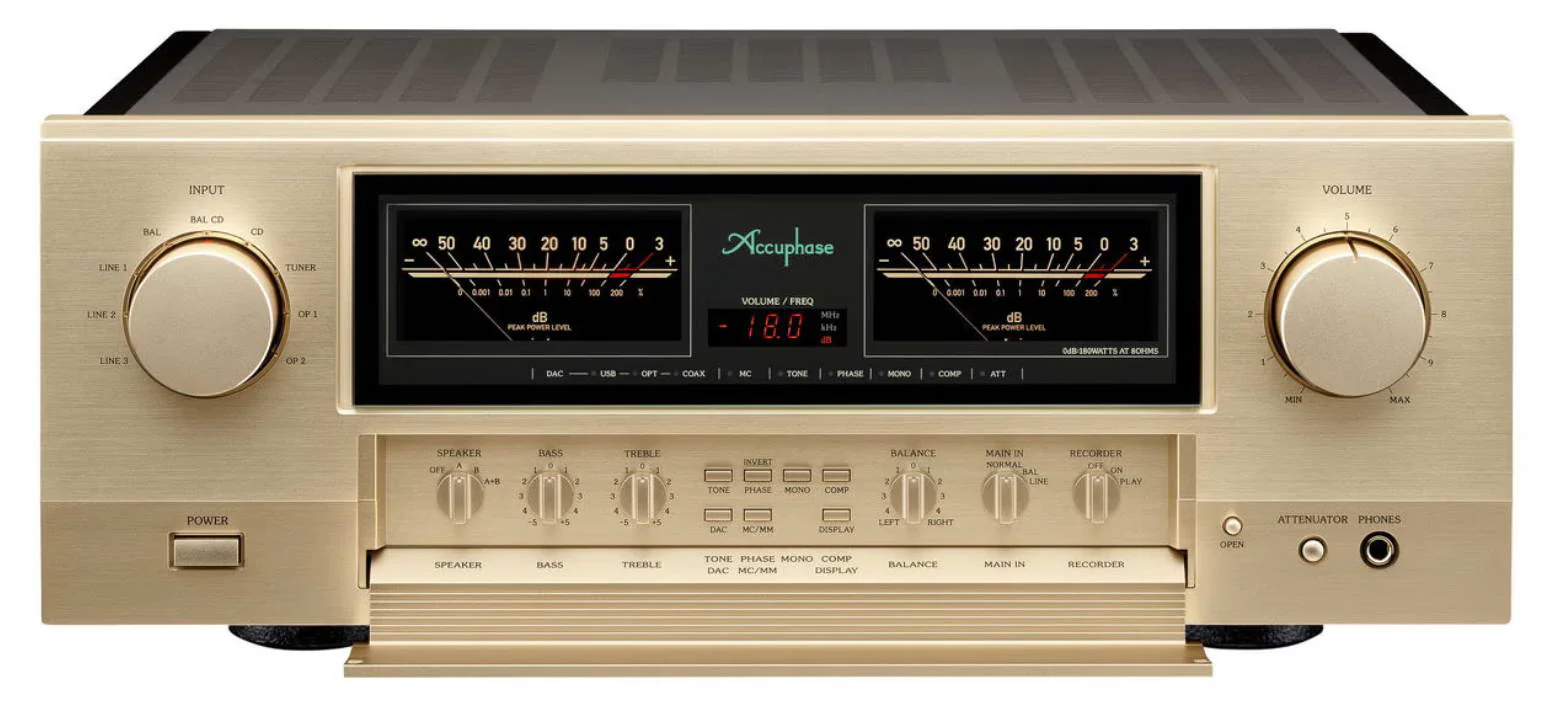 Accuphase E-4000 - Amplificateur stéréo intégré 180W/C, facteur amortissement de 800 - Image 3