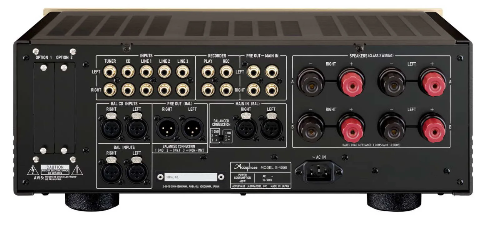 Accuphase E-4000 - Amplificateur stéréo intégré 180W/C, facteur amortissement de 800 - Image 4