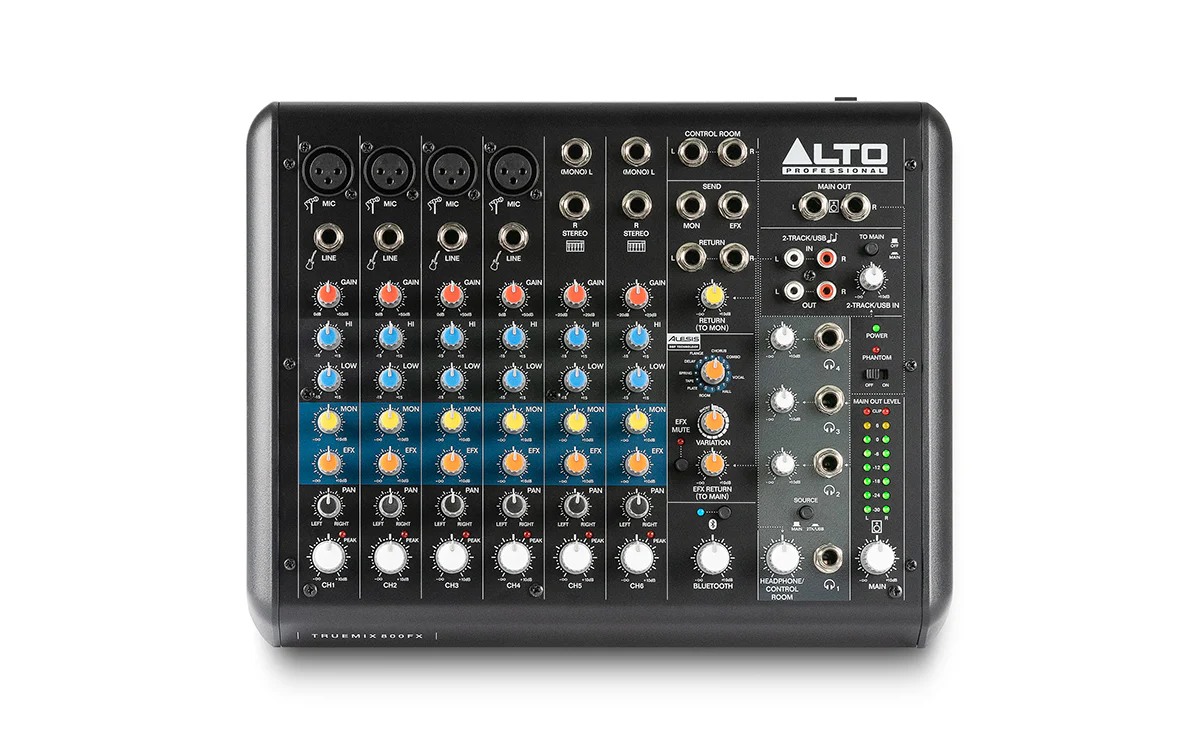 ALTO TRUEMIX800FX - Mixeur compact 8 canaux avec USB, Bluetooth et Alesis Multi-FX - Image 4