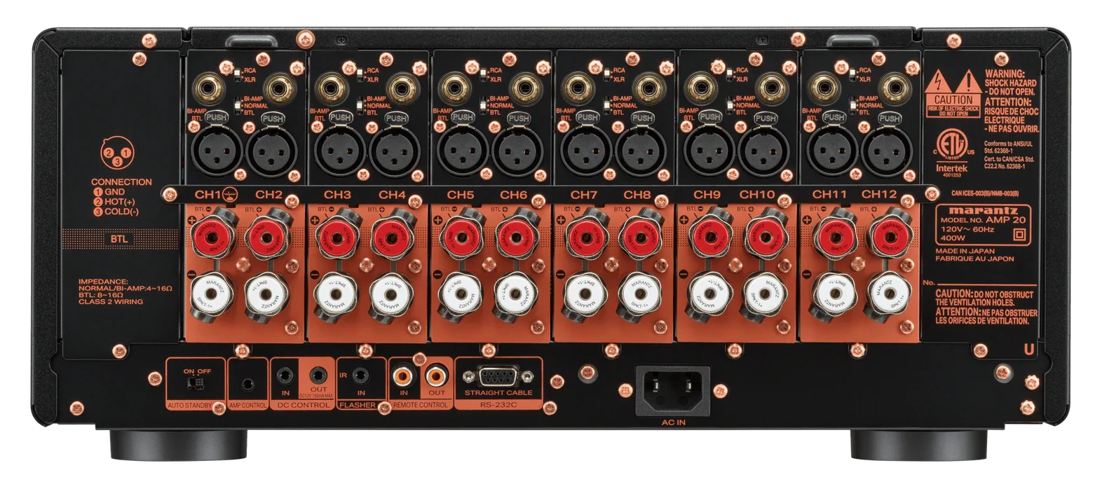 AMP 20 | Amplificateur de puissance à 12 canaux 200W Ultraplat - Image 5