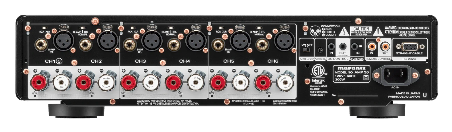 AMP 30 | Amplificateur de puissance à 6 canaux 200W Ultraplat - Image 3