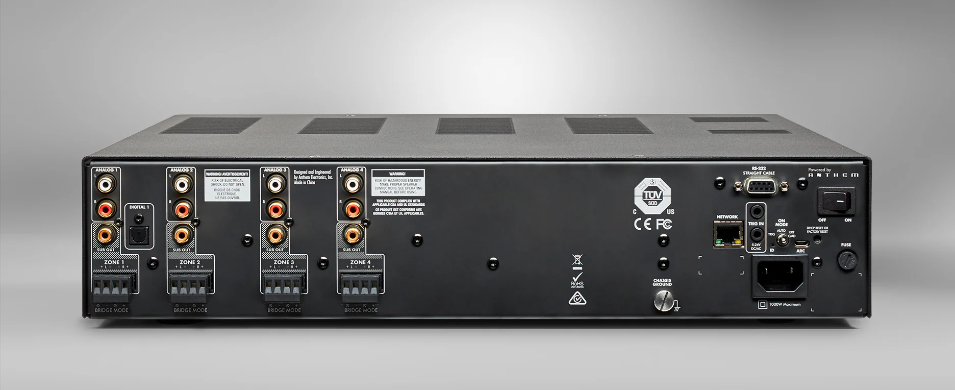 Anthem MDX8 - Amplificateur de distribution 60W/4 zones/8 canaux - Image 5