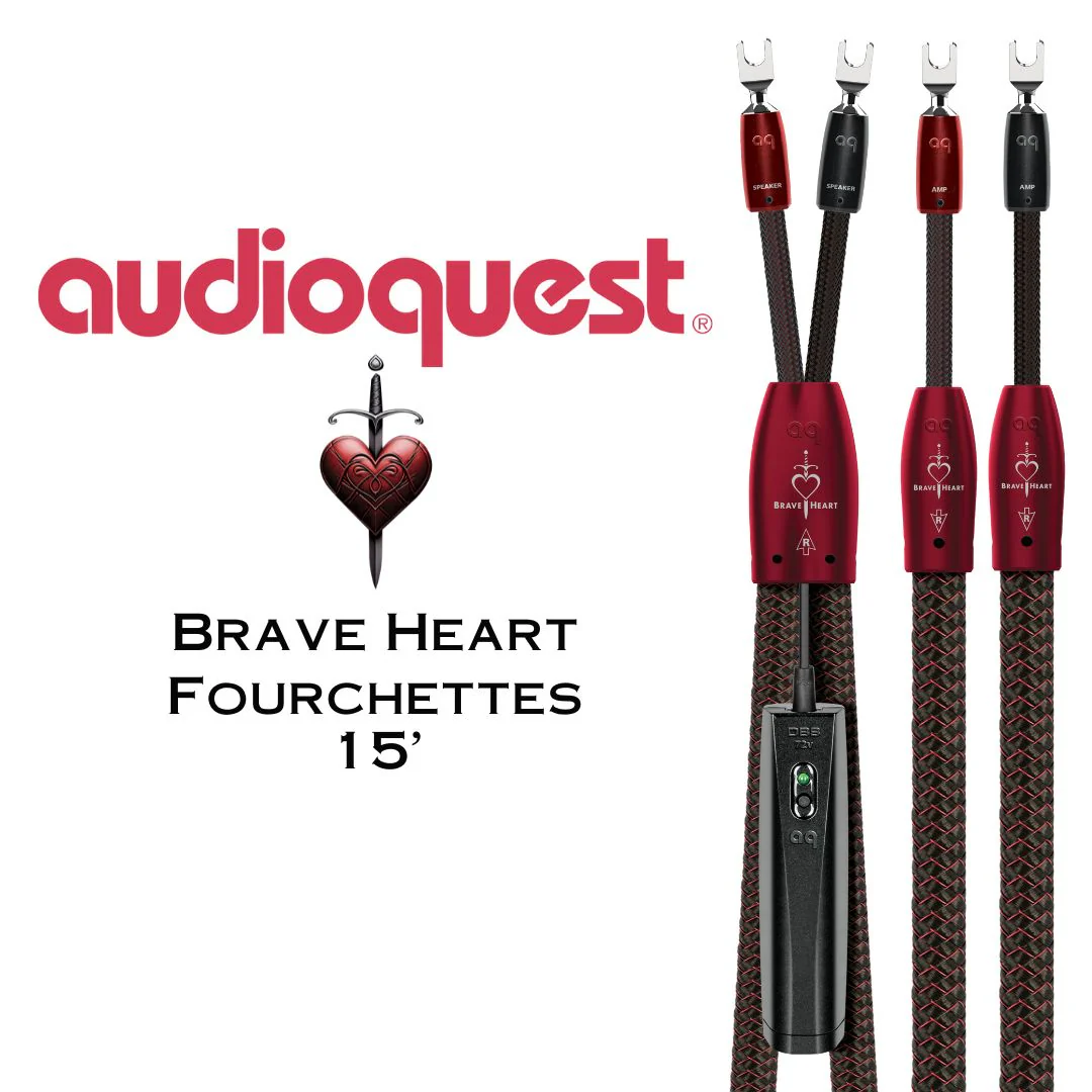 Audioquest Brave Heart : Câbles d’enceintes acoustiques ZERO-Tech Mâle Fourchettes - Image 6