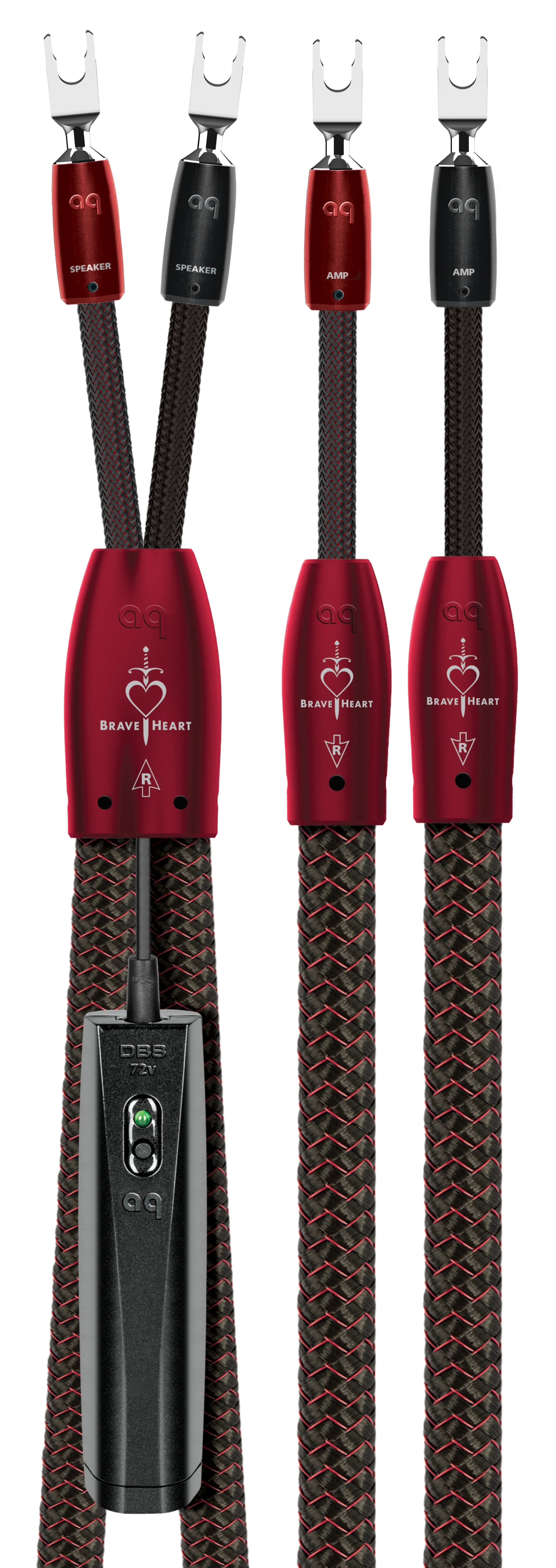 Audioquest Brave Heart : Câbles d’enceintes acoustiques ZERO-Tech Mâle Fourchettes - Image 7