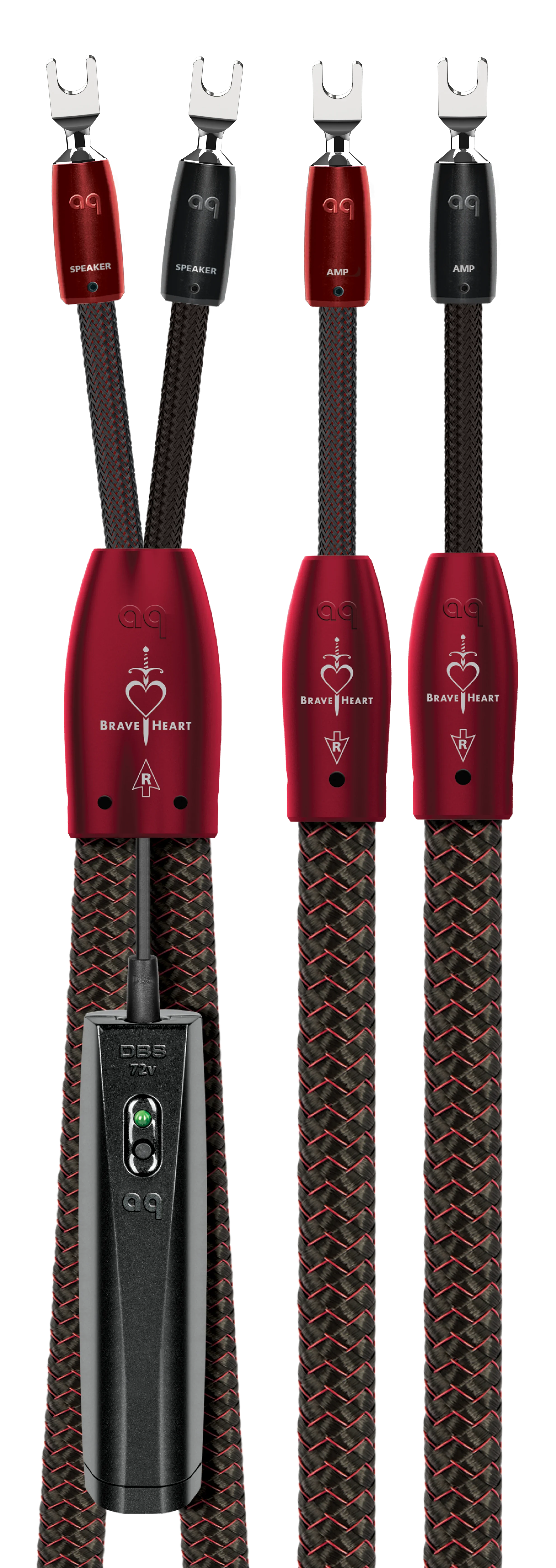 Audioquest Brave Heart : Câbles d’enceintes acoustiques ZERO-Tech Mâle Fourchettes - Image 8