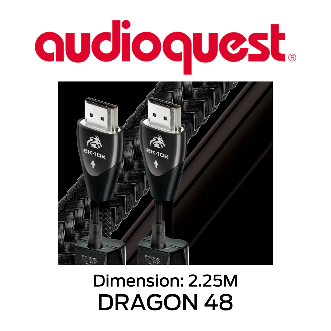 AudioQuest Dragon 48 - Câble HDMI 72v DBS 8K-10K 100% argent - Image 4