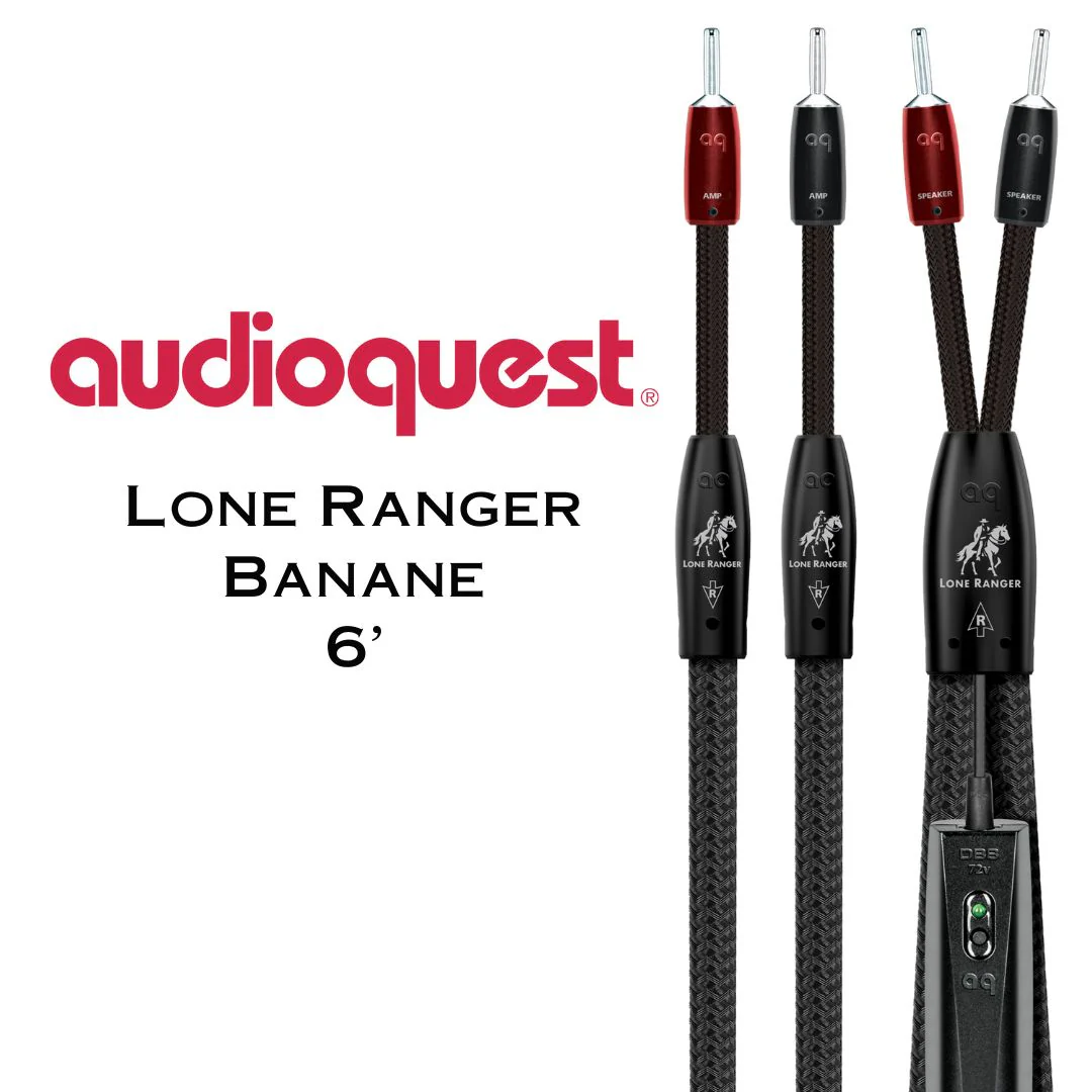 Audioquest Lone Ranger : Câbles d’enceintes acoustiques ZERO-Tech Mâle Bananes - Image 2