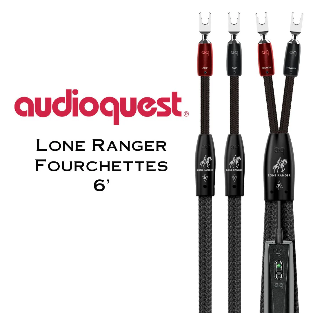 Audioquest Lone Ranger : Câbles d’enceintes acoustiques ZERO-Tech Mâle Fourchettes - Image 2