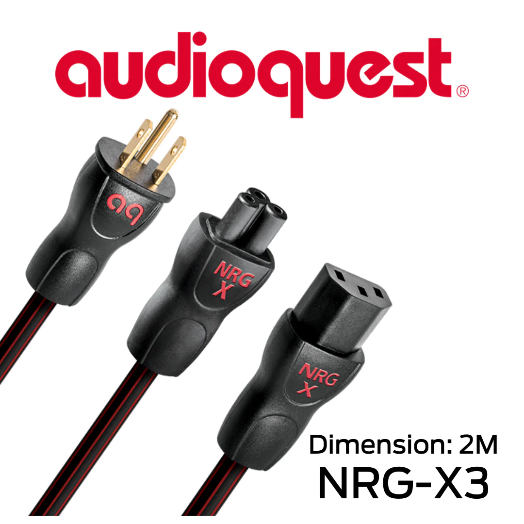 Audioquest NRGX3 - Câble d'alimentation tripolaire calibre 16AWG 12 Amp@120V - Image 5