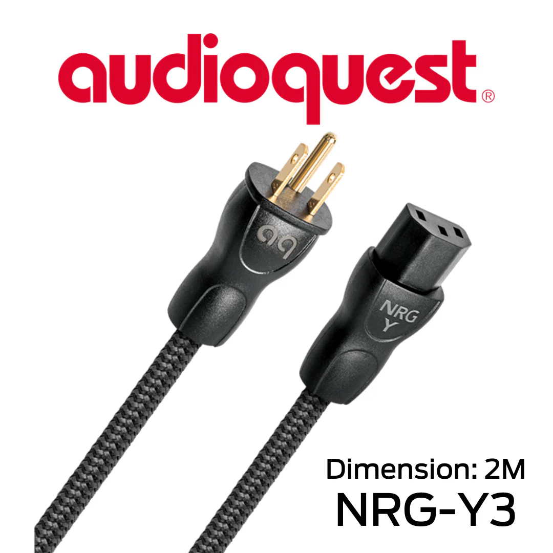 Audioquest NRGY3 - Câble d'alimentation tripolaire calibre 16AWG 12 Amp@120V - Image 3