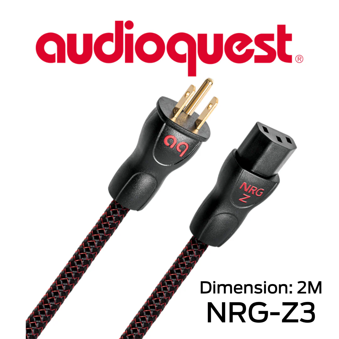 Audioquest NRGZ3 - Câble d'alimentation 3 pôles à faible distorsion Calibre 14AWG 15 Amp@120V - Image 4