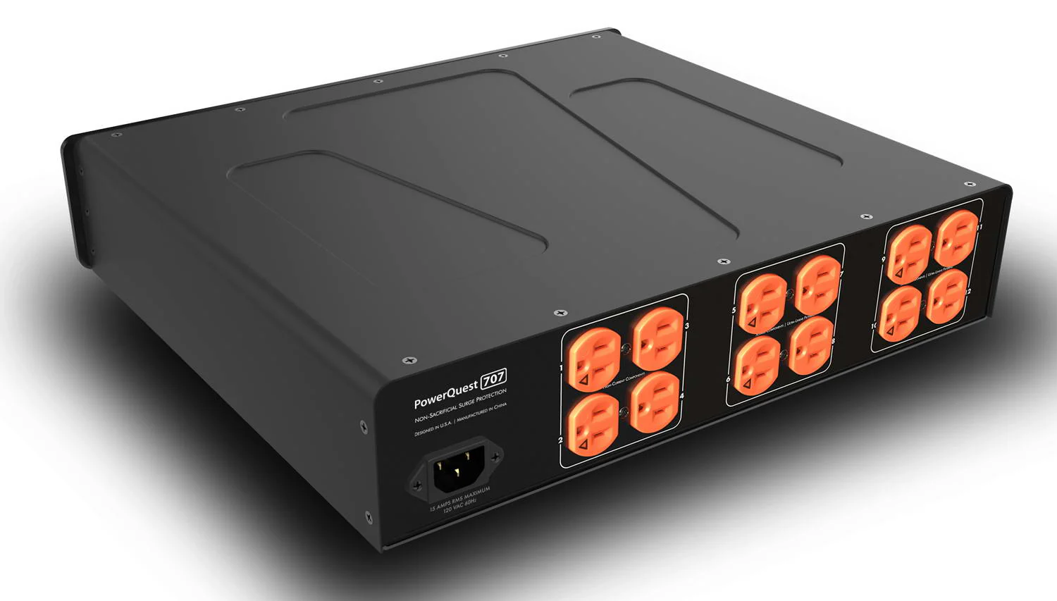 Audioquest PowerQuest PQ707 - Barre 12 prises-Correction 45AMP-PQ7152M - Image 11