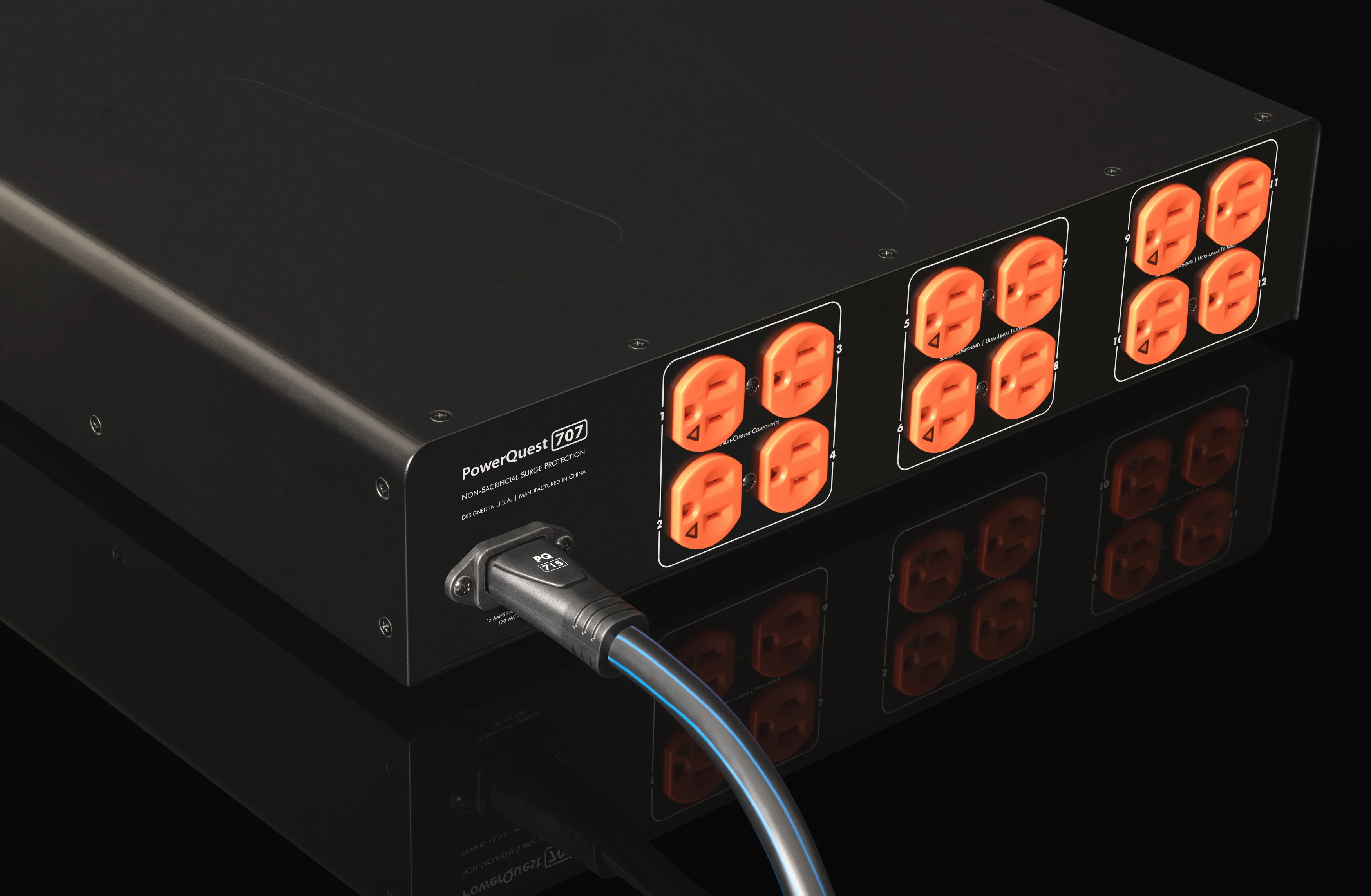 Audioquest PowerQuest PQ707 - Barre 12 prises-Correction 45AMP-PQ7152M - Image 3