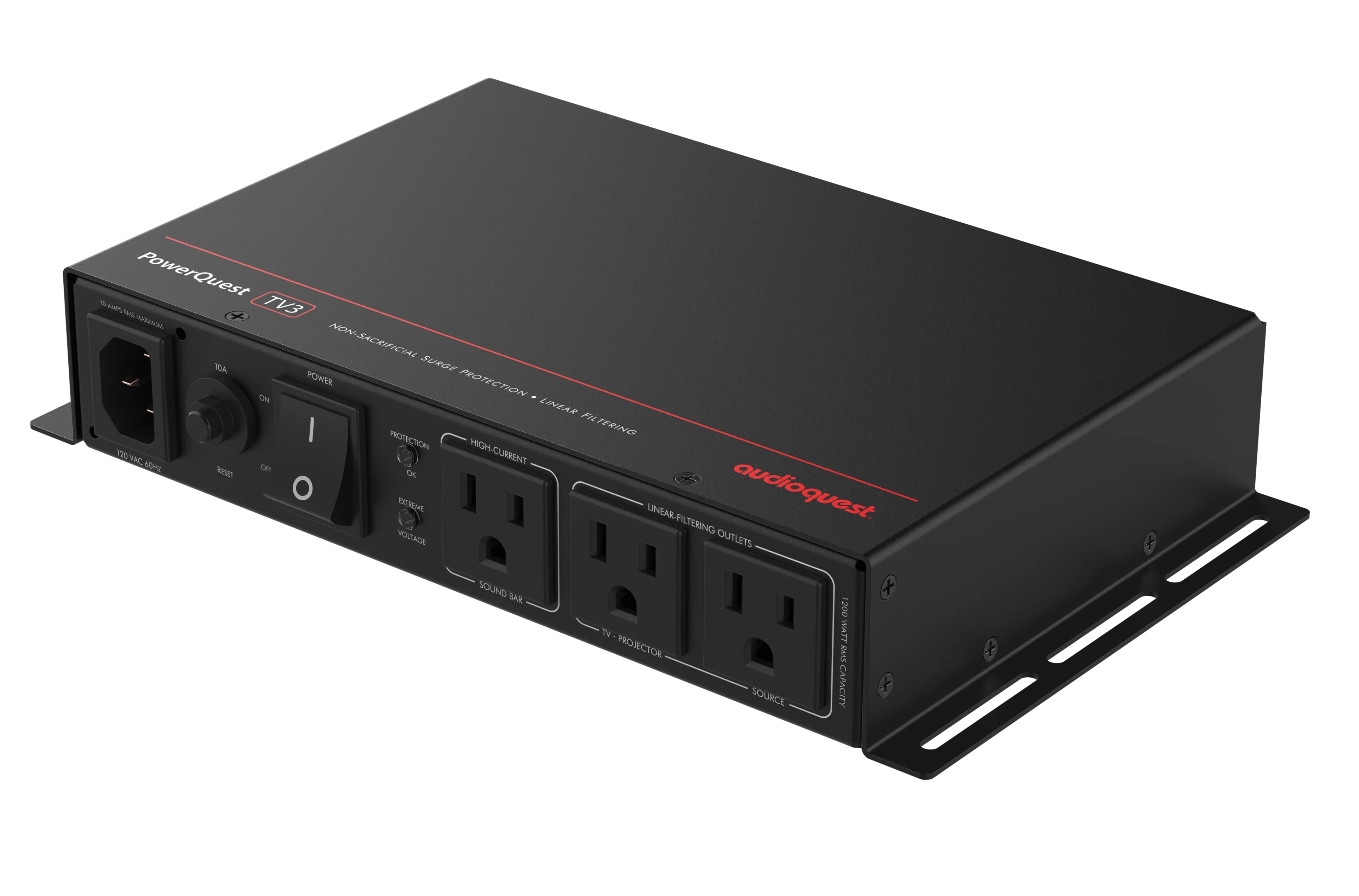 PowerQuest TV3 | Barre d'alimentation 3 prises pour téléviseurs muraux - Image 3