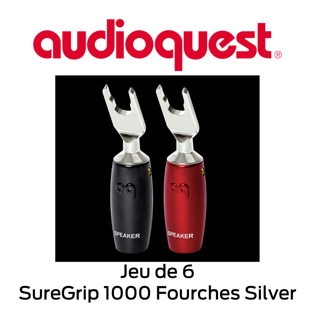 Audioquest SureGrip 1000 Fourches Silver - Connecteurs type Fourches - Image 3
