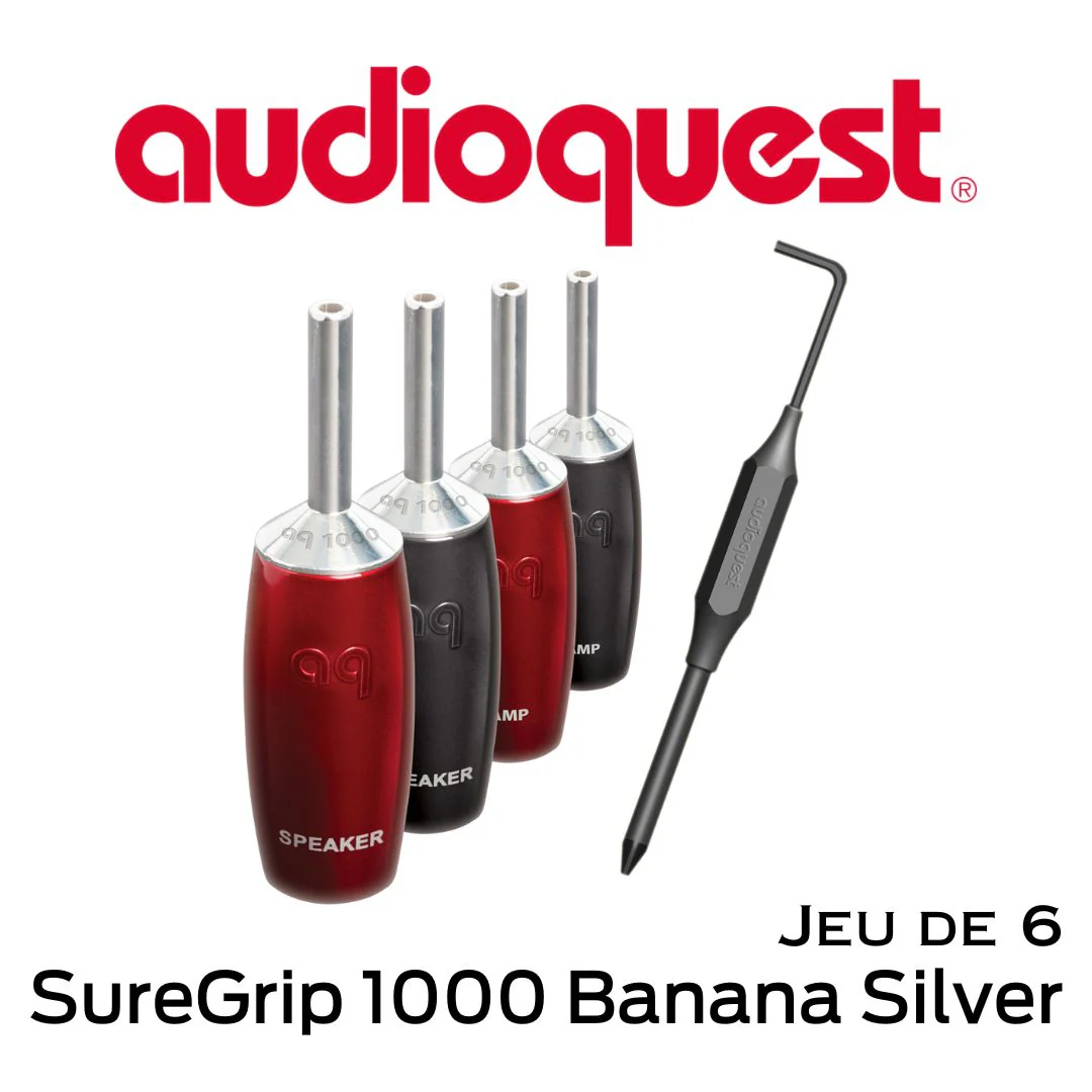 Audioquest SureGrip 500 Banana Silver - Connecteurs de type Banane - Image 3