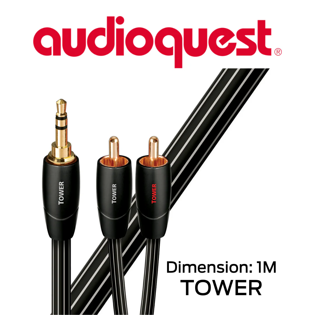 AudioQuest Tower | Câbles d'interconnexion stéréo 3.5mm mâle à RCA - Image 3