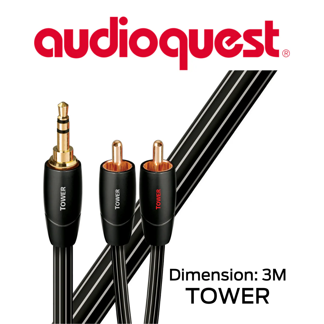 AudioQuest Tower | Câbles d'interconnexion stéréo 3.5mm mâle à RCA - Image 6