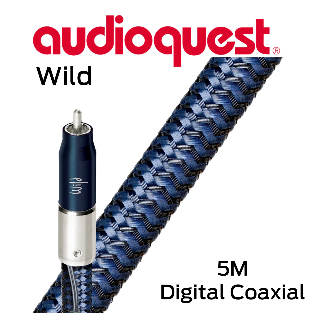 Audioquest Wild - Câbles coaxial digital, 21 AWG, 100% Argent (paire) - Image 7