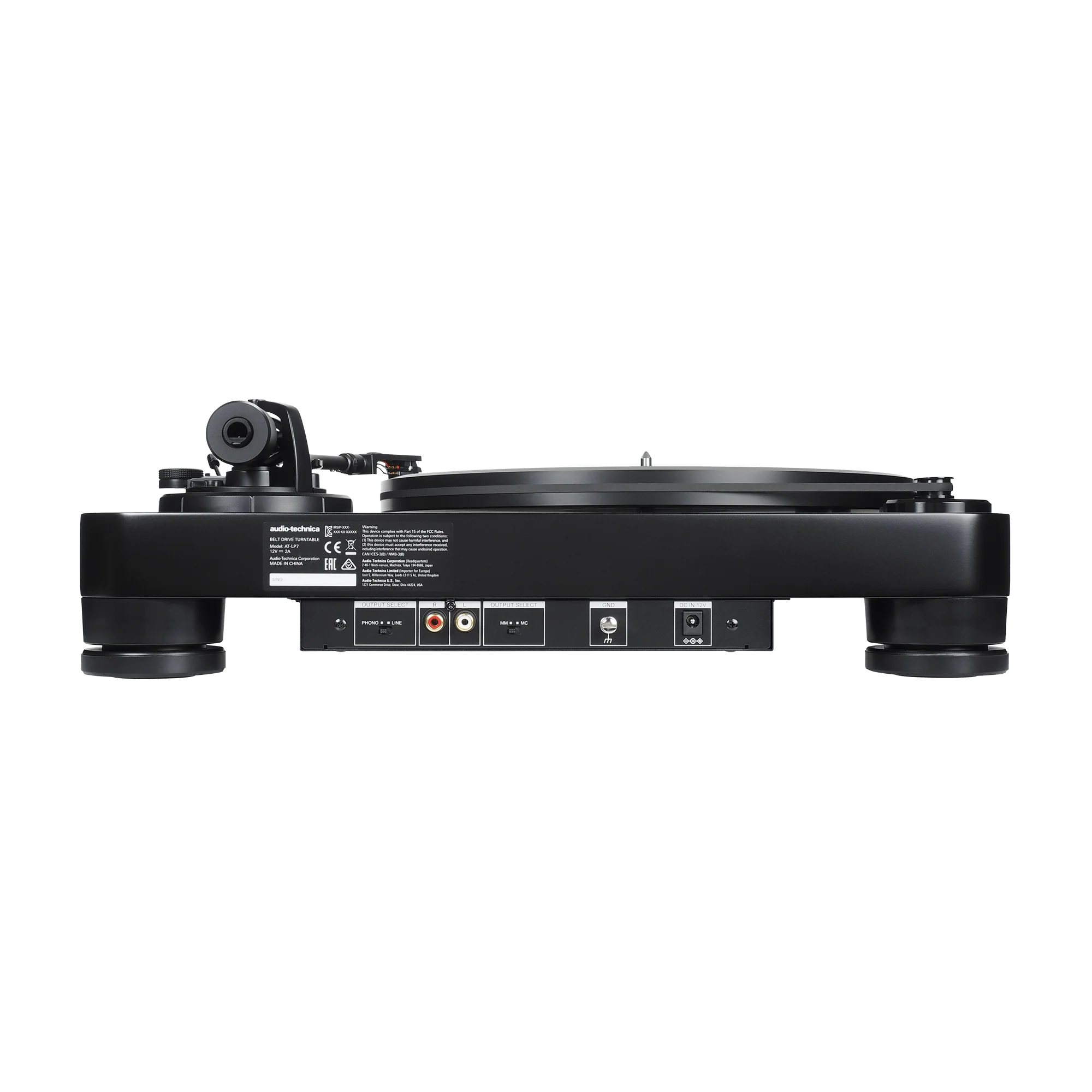 audio-technica AT-LP7 - Table tournante manuelle avec entraînement par courroie - Image 5