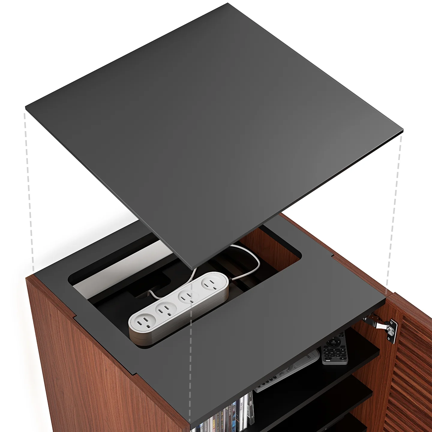 BDI Corridor® 8172 Chocolat - Meuble audio pour composants AV - Image 5