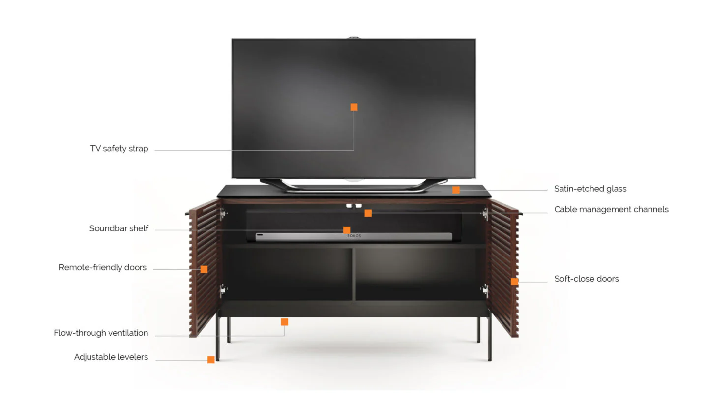 BDI SV 7128 Chocolat - Meuble pour téléviseurs Corridor® - Image 5