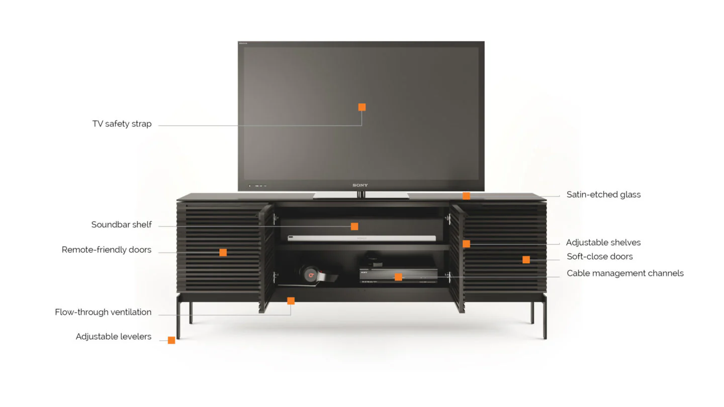 BDI SV 7129 Chocolat - Meuble pour téléviseurs Corridor® - Image 7