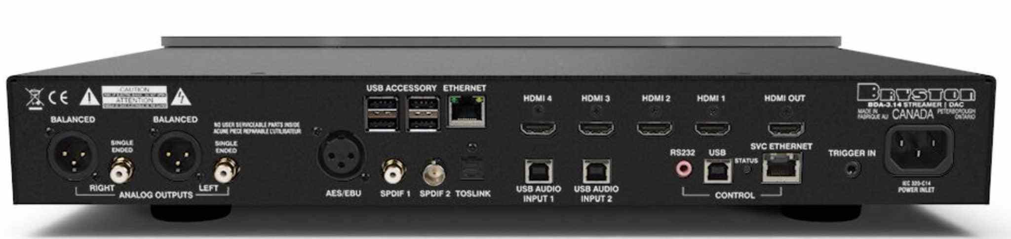 Bryston BDA3.14 - Lecteur réseau avec DAC de classe mondiale (Sans HDMI) - Image 3