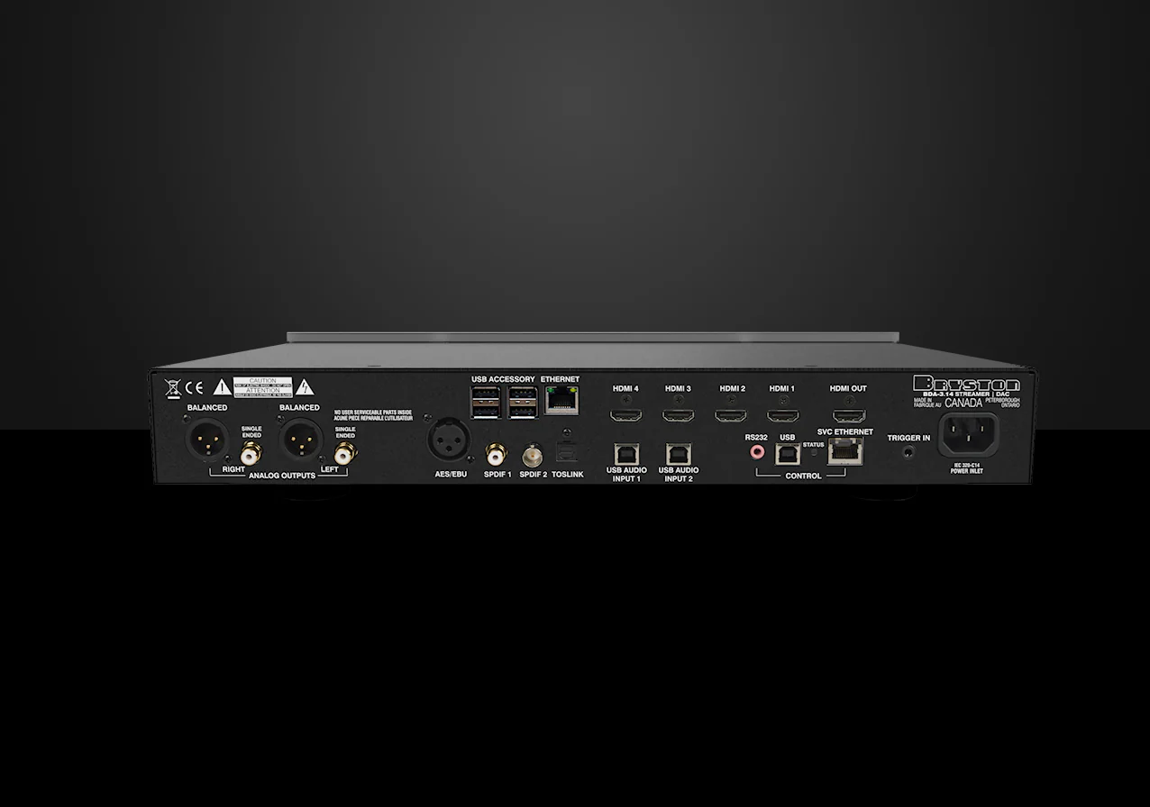 Bryston BDA3.14 - Lecteur réseau avec DAC de classe mondiale (Sans HDMI) - Image 4