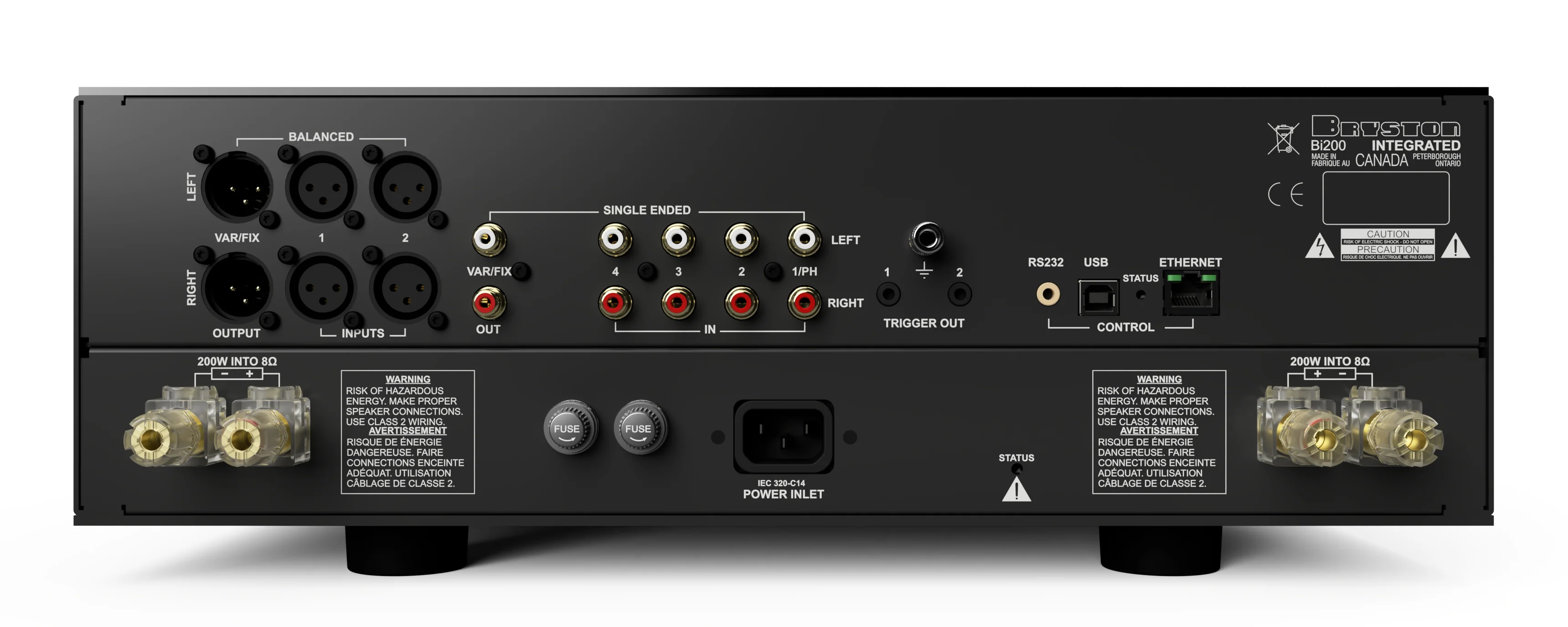 Bryston Bi200 - Amplificateur stéréo intégré 200Watts par canal, préamplificateur BP-19 et amplificateur 3B Cubed - Image 5
