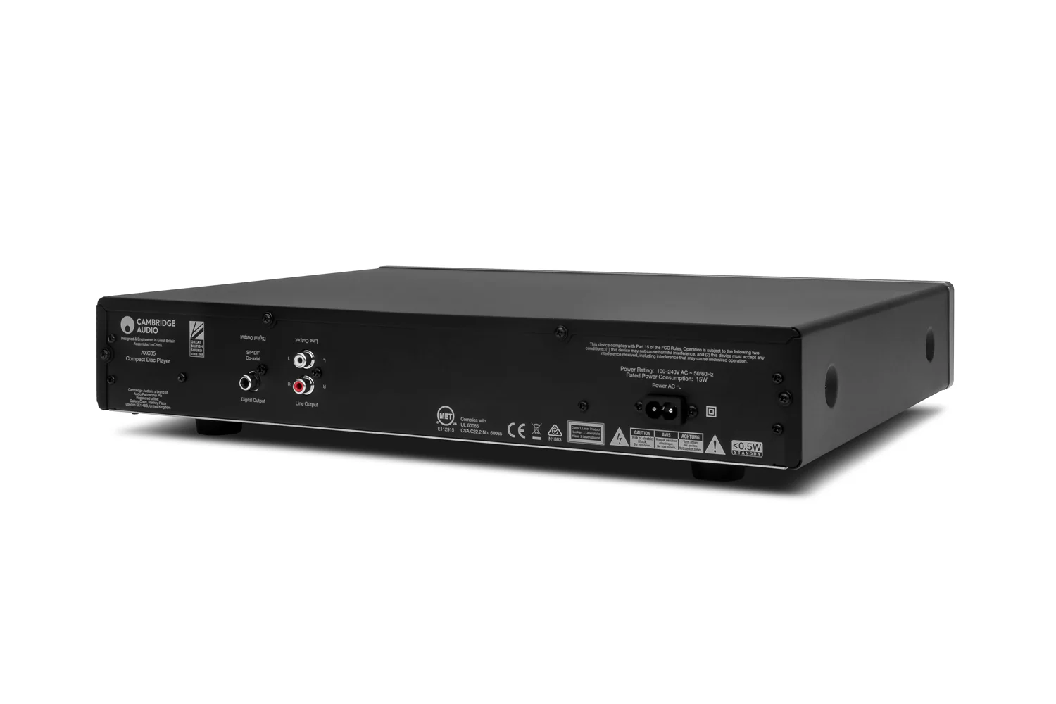 Cambridge Audio AXC35 - Lecteur CD avec DAC Wolfson 24bits - Image 14
