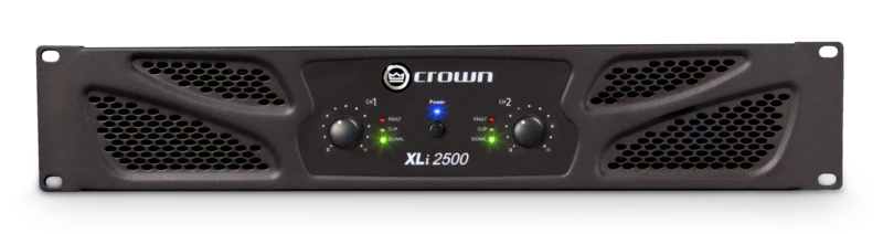 Crown Audio XLi 2500 - Amplificateur de puissance stéréo commercial 750 W par canal à 4 Ohms, 500 W par canal à 8 Ohms, 1500W à 8 Ohms Bridge Mono. - Image 2