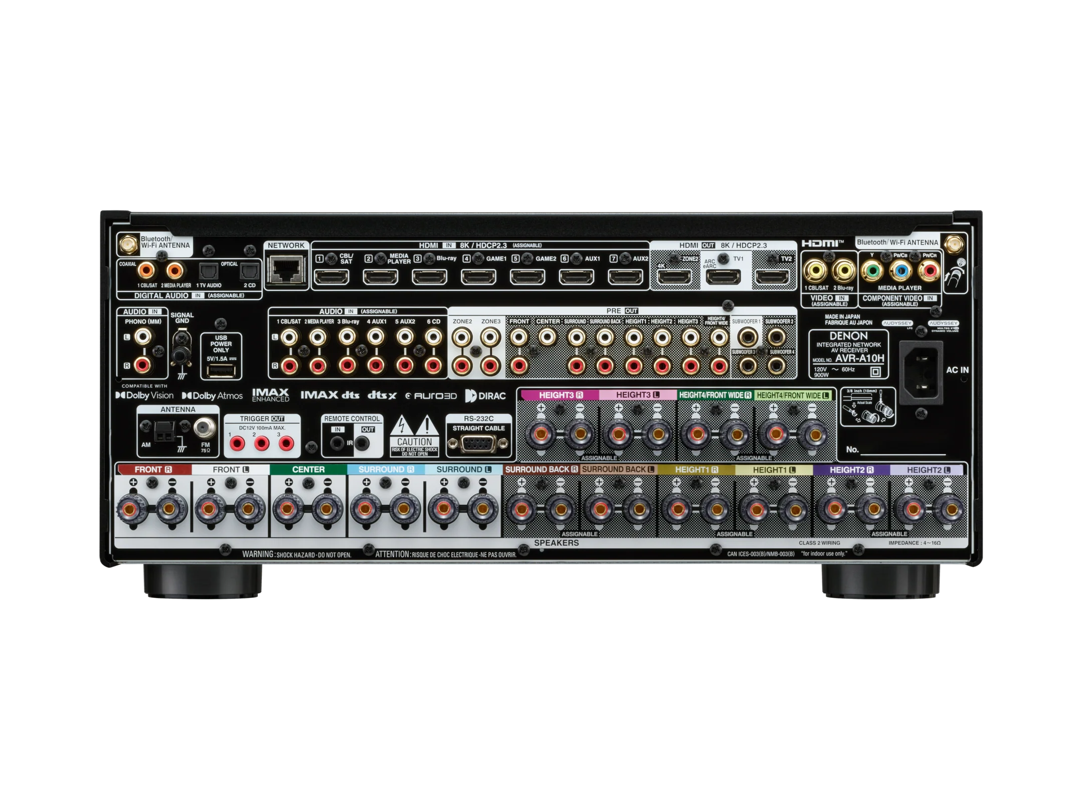Denon AVR-A10H | Récepteur cinéma maison 13.4, 8K, 150W avec HEOS® Built-in - Image 2