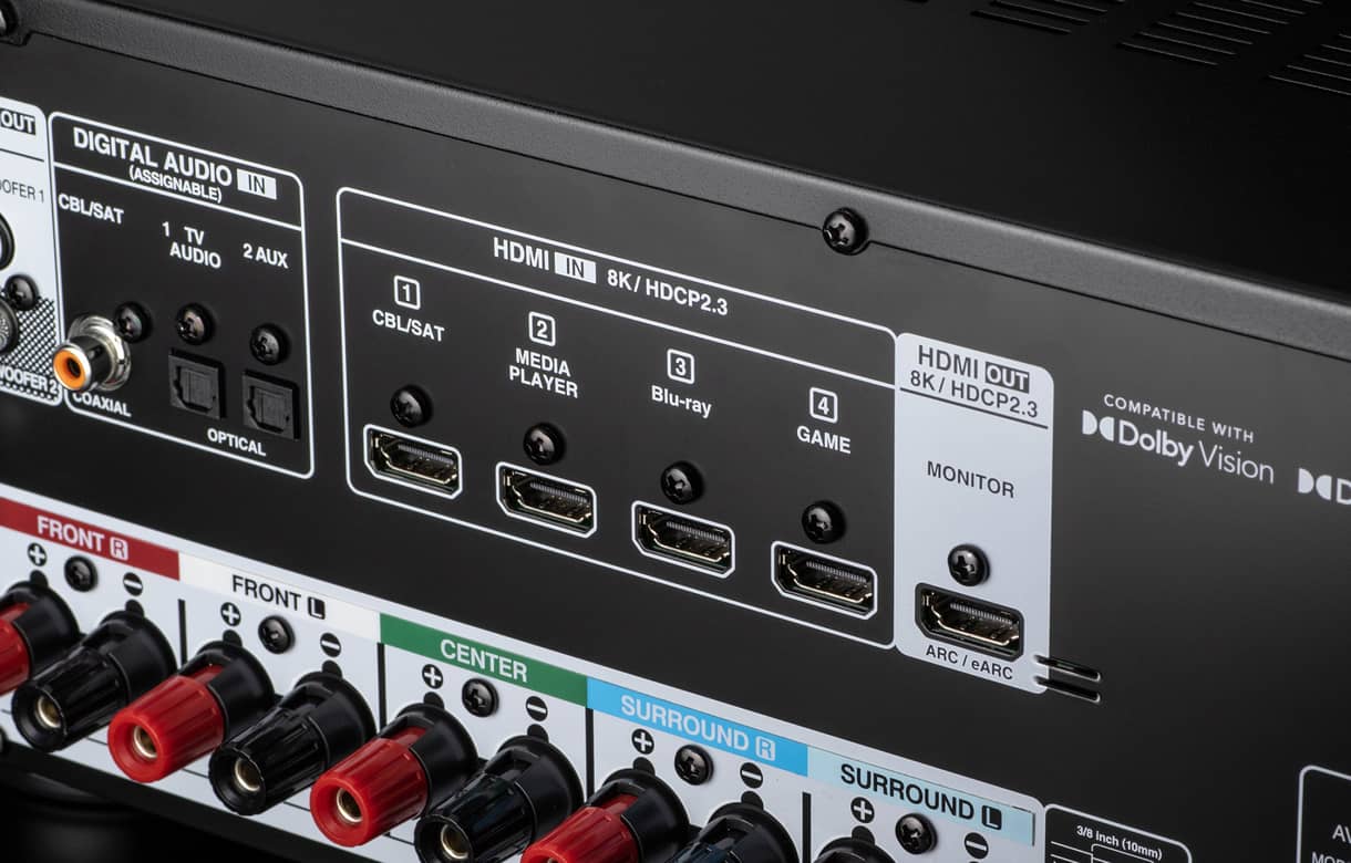 Denon AVR570BT - Récepteur cinéma maison 5.2, 70W, 5 canaux amplifiés, vidéo 8K - Image 6