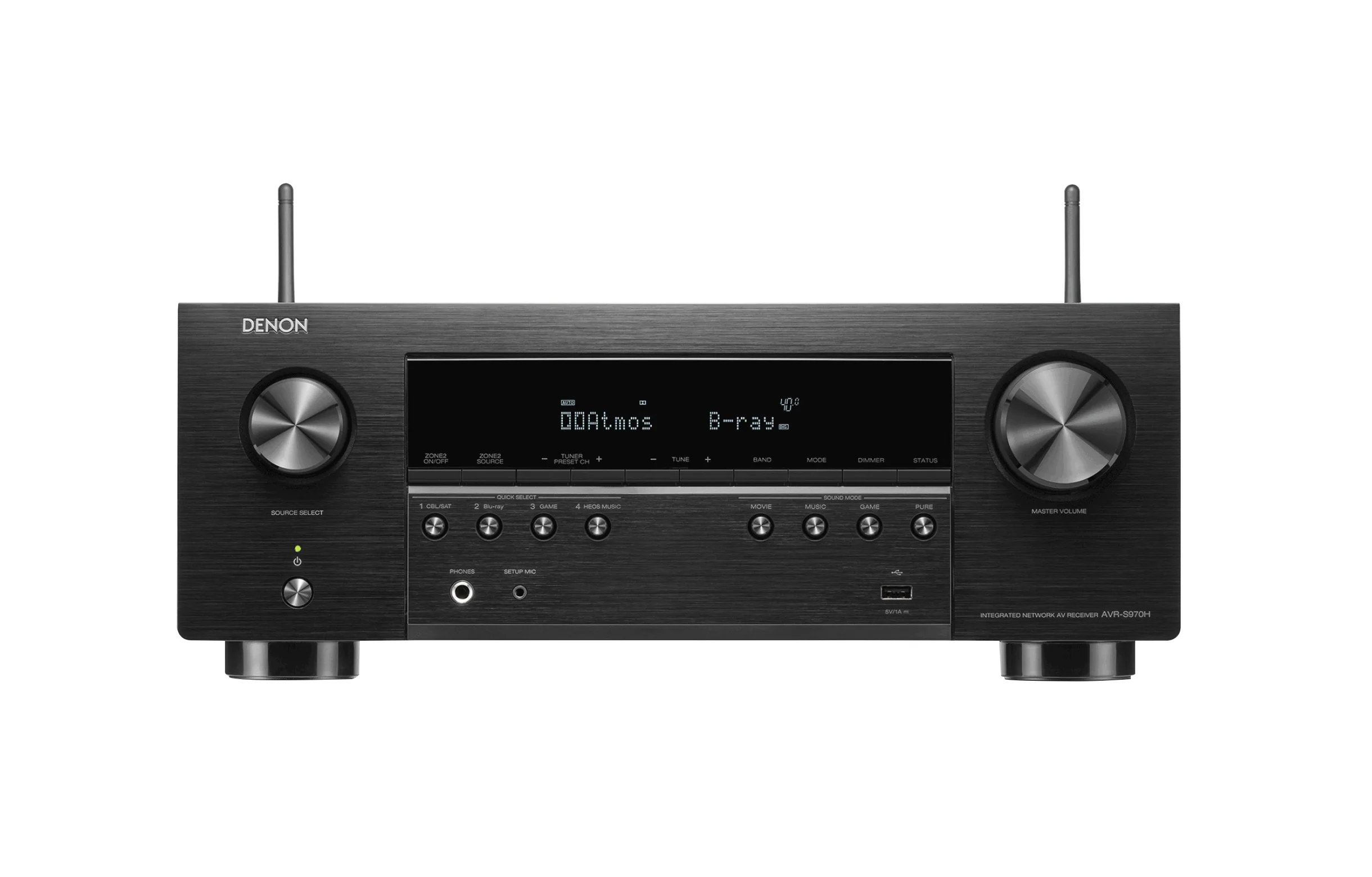 Denon AVR970H - Récepteur cinéma maison 7.2, 8K, 70W, 7 canaux amplifiés, Dolby Atmos - Image 3