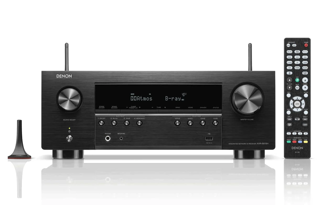 Denon AVR970H - Récepteur cinéma maison 7.2, 8K, 70W, 7 canaux amplifiés, Dolby Atmos - Image 5