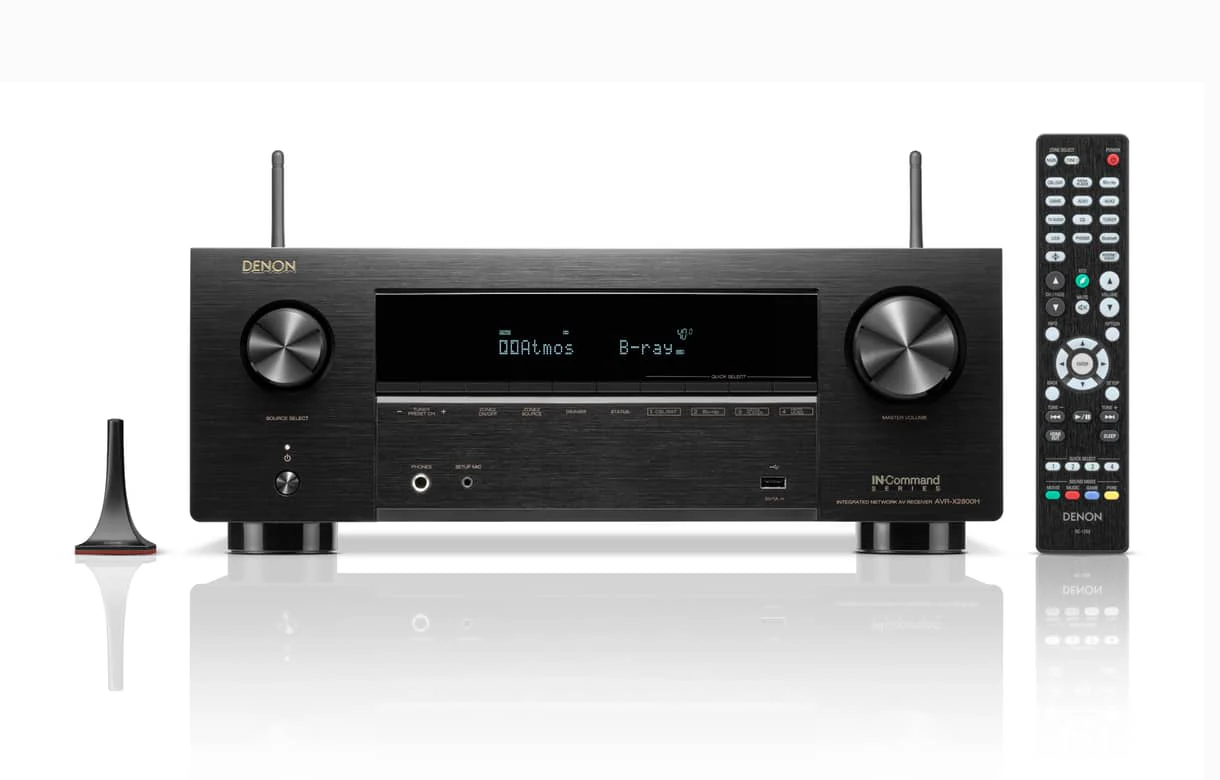 Denon AVRX2800H - Récepteur cinéma maison 7.2, 8K, 95W, 7 canaux amplifiés, vidéos 8K, son 3D! - Image 3
