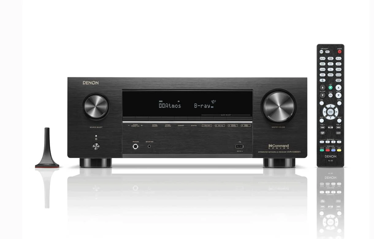 Denon AVRX3800H - Récepteur cinéma maison 9.4, 8K, 105W, 9 canaux amplifiés, Dolby Atmos, DTS:X - Image 4