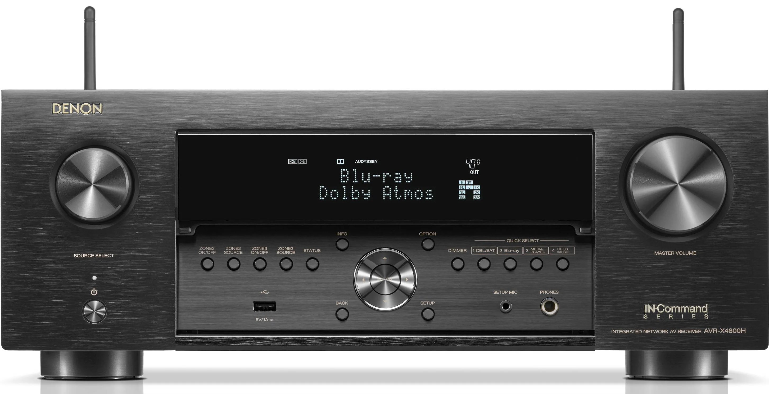 Denon AVRX4800H - Récepteur cinéma maison 9.4, 8K, 125W, 9 canaux amplifés, Dolby Atmos, 4K/120Hz - Image 5