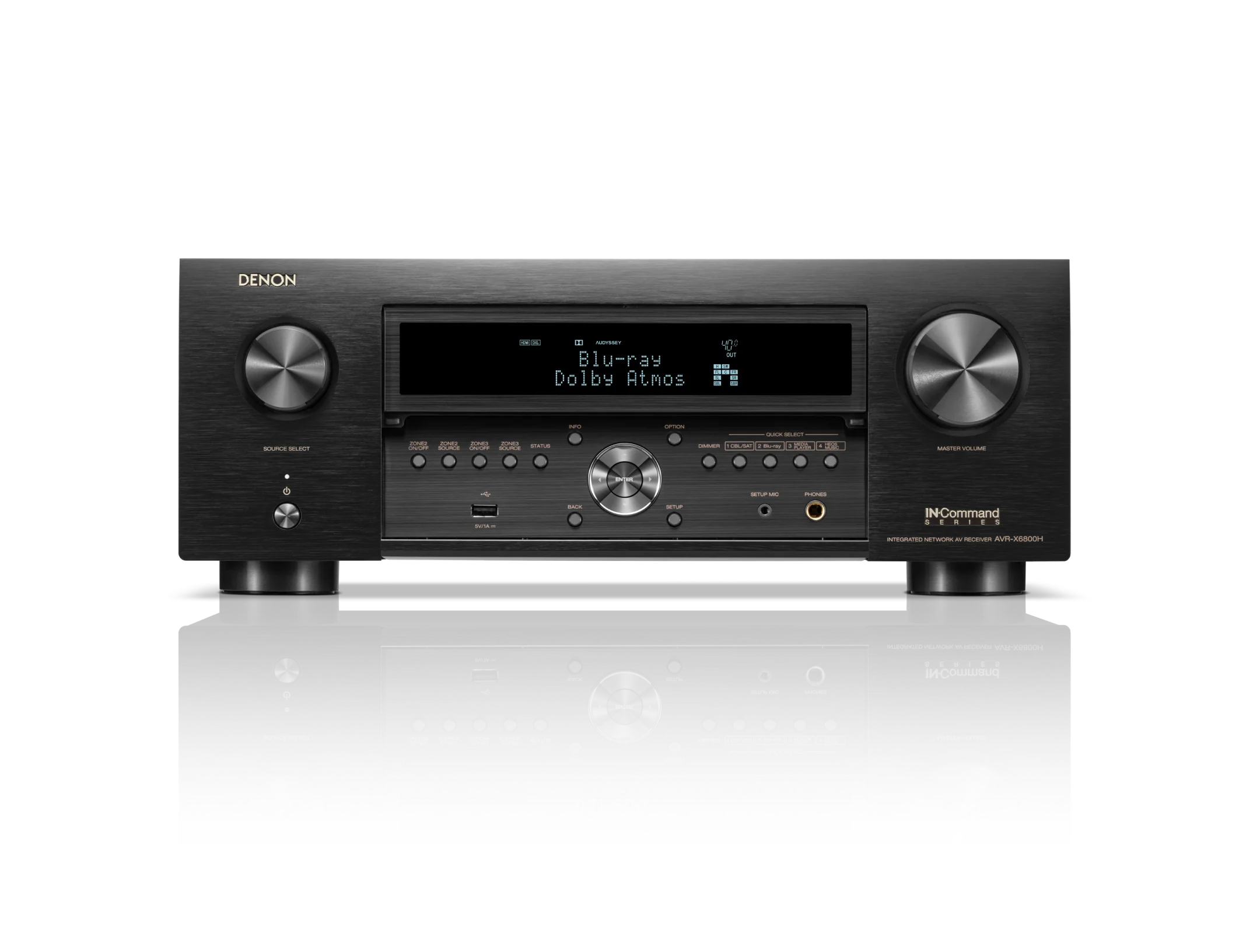 Denon AVRX6800H - Récepteur cinéma maison 11.4, 8K, 140W, Dolby Atmos, HEOS, 3D - Image 3