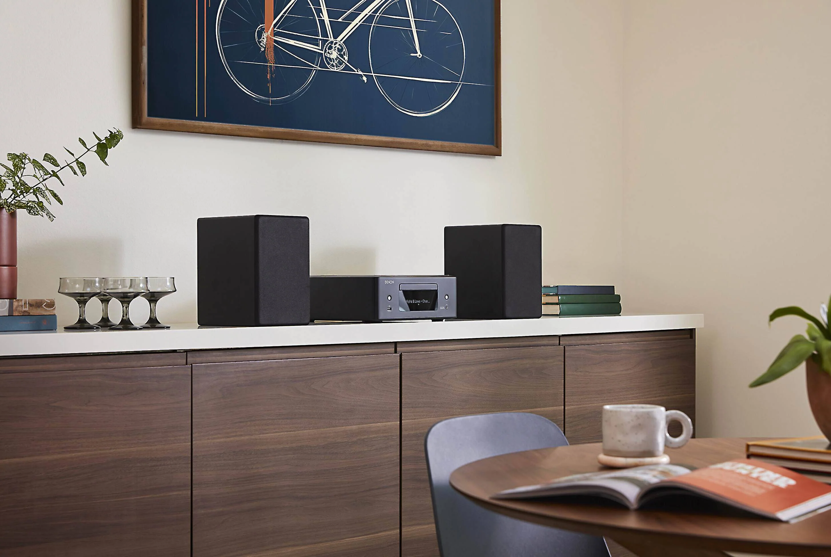Denon CEOLRCDN12 - Récepteur stéréo 65Watts par canal, lecteur CD, tuner, Bluetooth, HEOS - Image 13