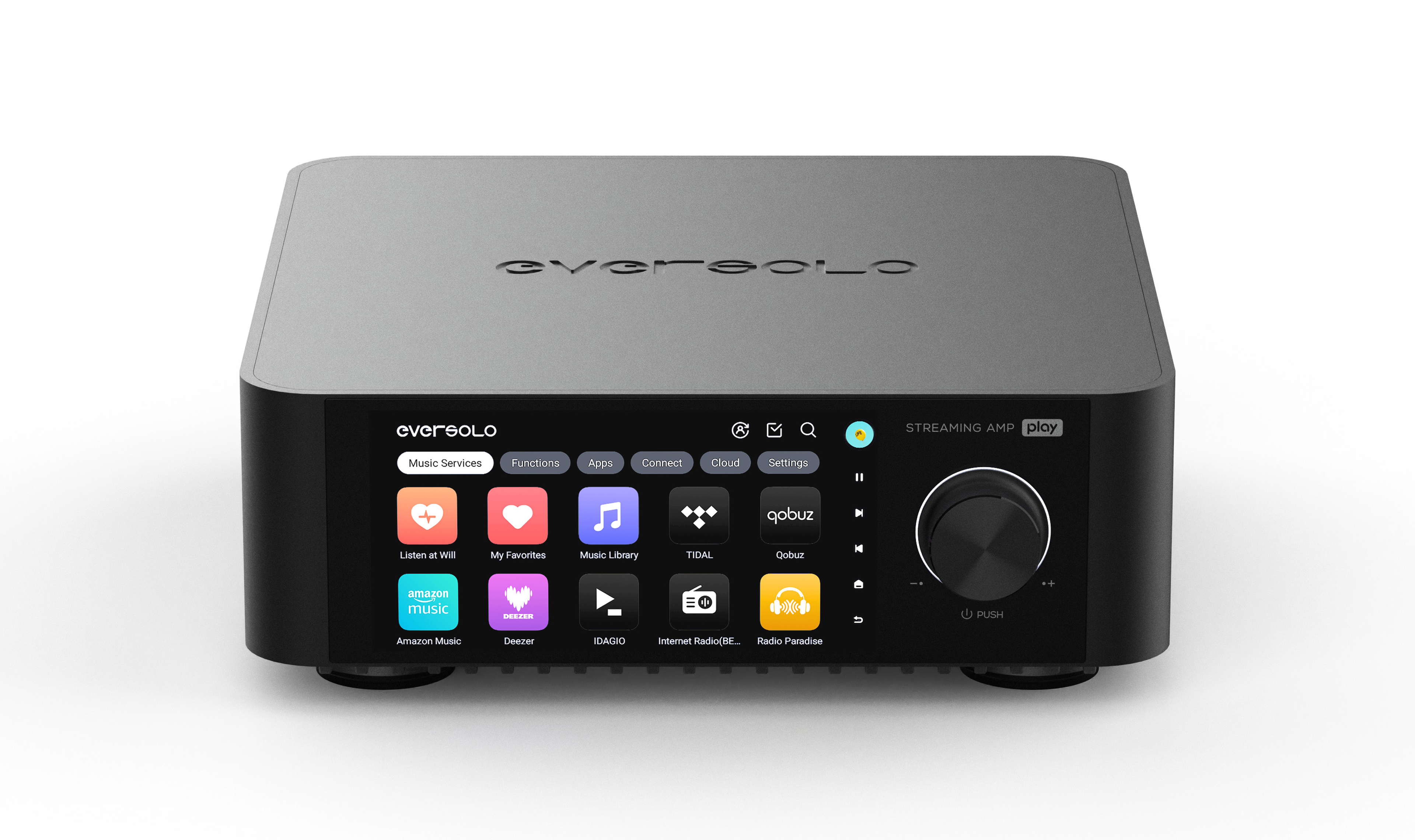 Eversolo Play – Amplificateur réseau Hi-Fi 2 x 60 W RMS avec HDMI et entrée phono - Image 3