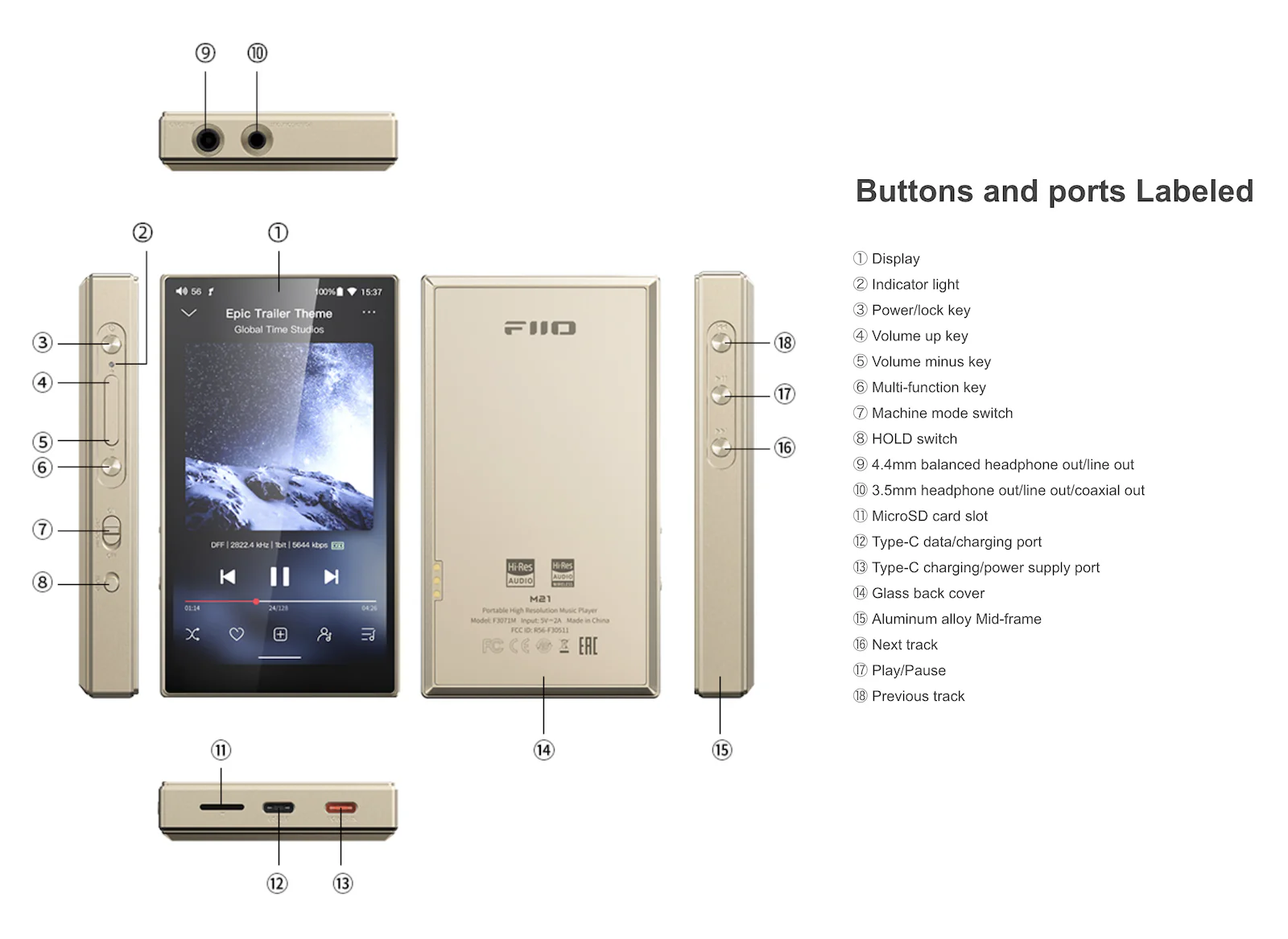FIIO M21 | Baladeur haute-résolution - Image 5
