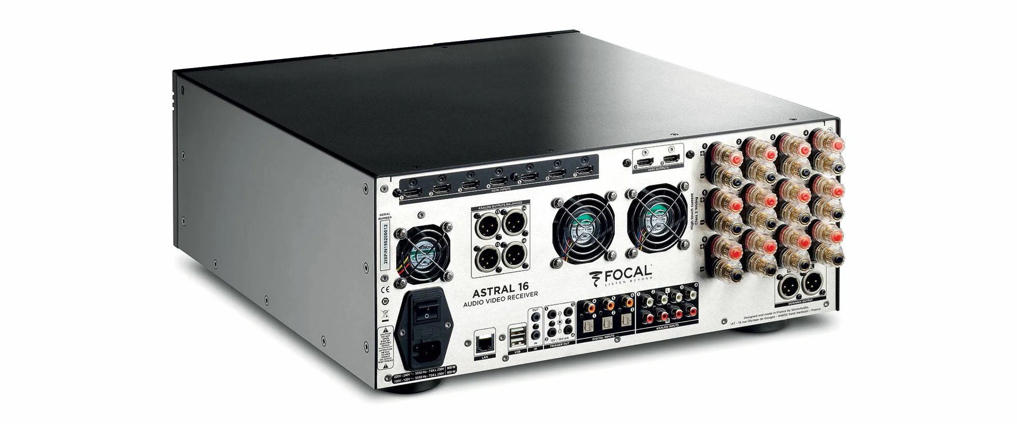 Focal ASTRAL 16 - Processeur et amplificateur audio-vidéo 16 canaux, 12 amplifiés 200W sous 8Ώ - Image 6