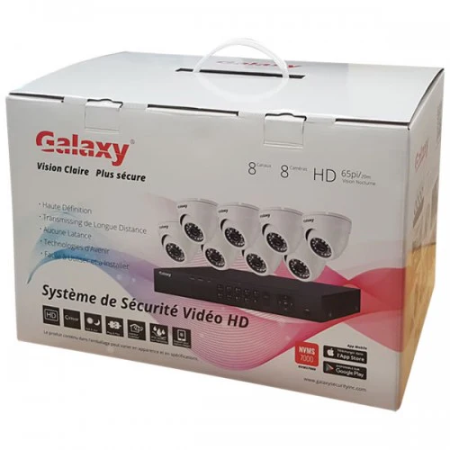 Galaxy - Système de sécurité professionnel 2MP 8CH HD-TVI - SEDKIT8D28 - Image 2
