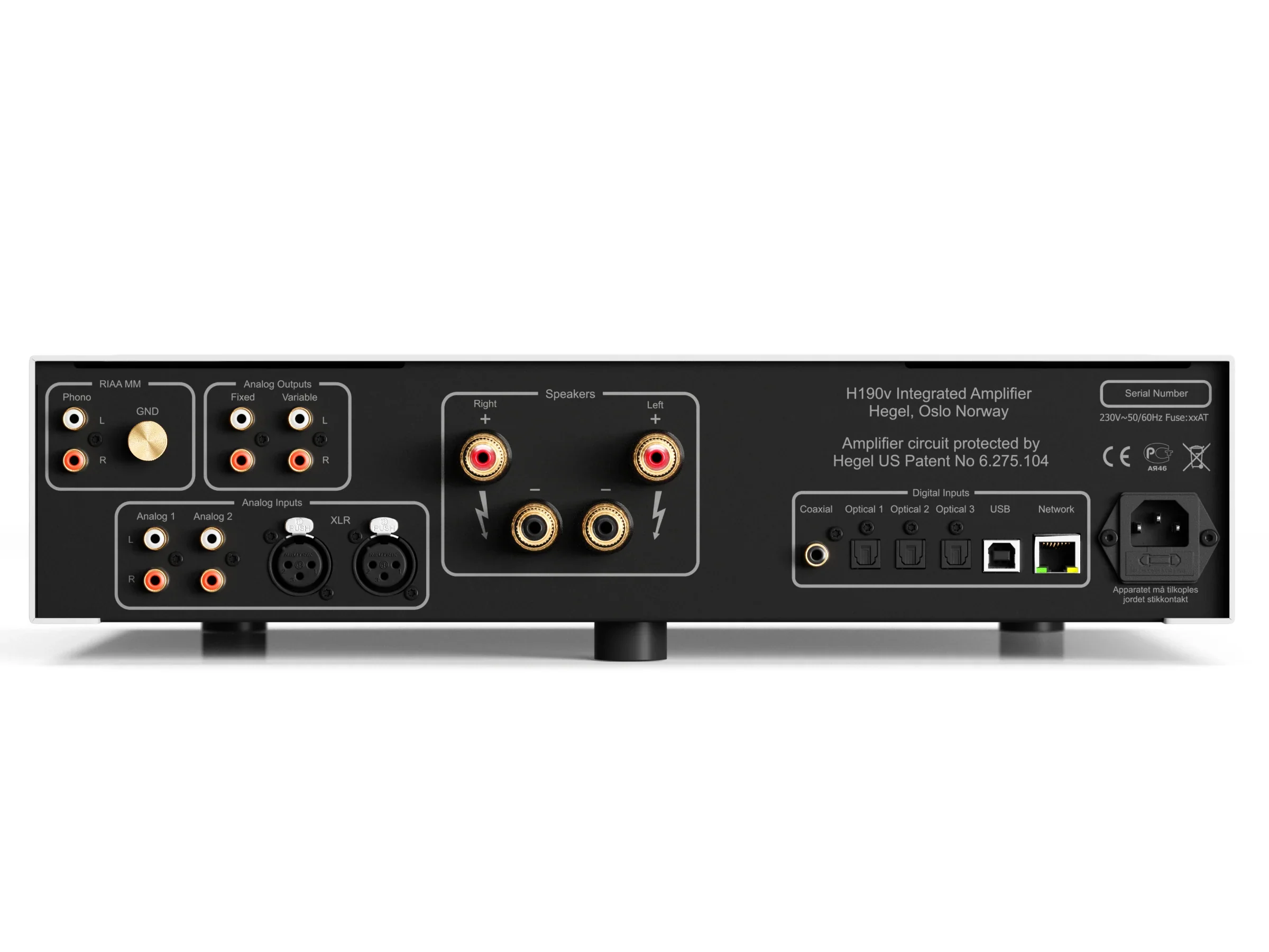 Hegel H190V - Amplificateur réseau intégré 150W/C, DAC, Entrée et Ampli PhonoMM - Image 7
