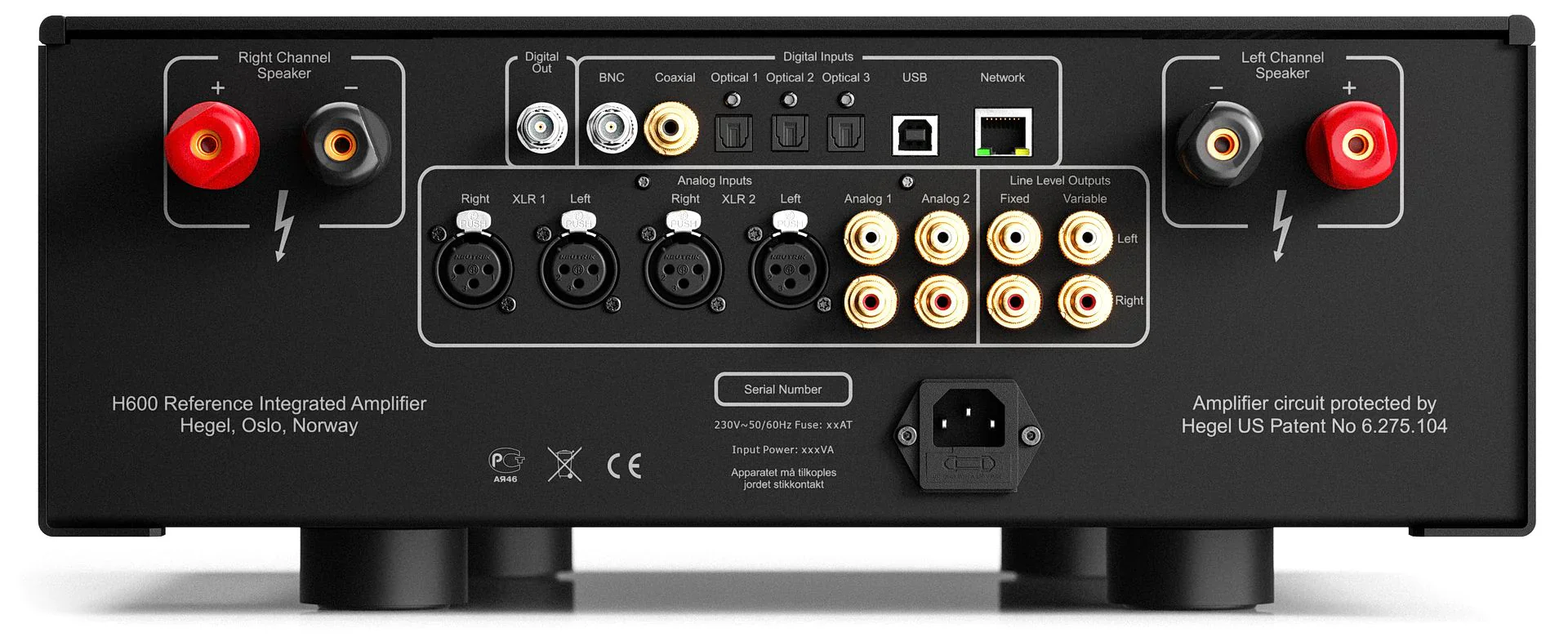 Hegel H600 - Amplificateur stéréo intégré 2 x mono 303Watts par canal - Image 4