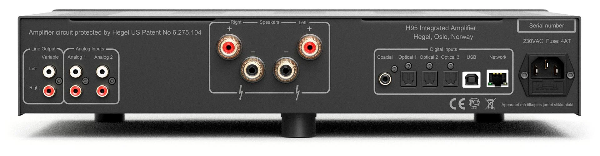 Hegel H95 - Amplificateur stéréo intégré 60W/C, DAC et lecteur réseau de haute qualité - Image 3