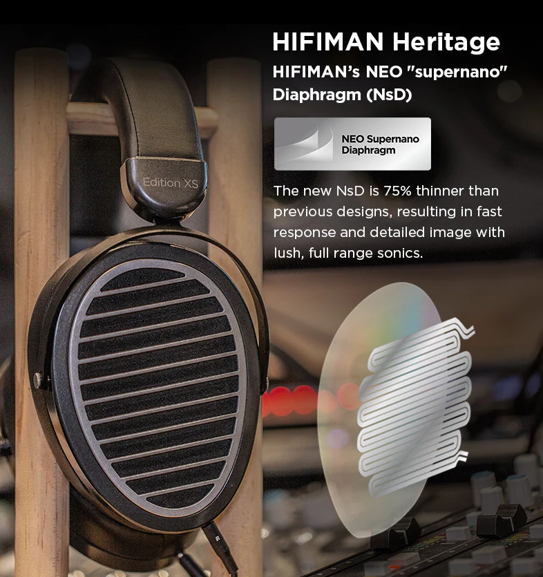 HIFIMAN Edition XS - Casques d'écoute haute fidélité ouvert avec fils - Image 9