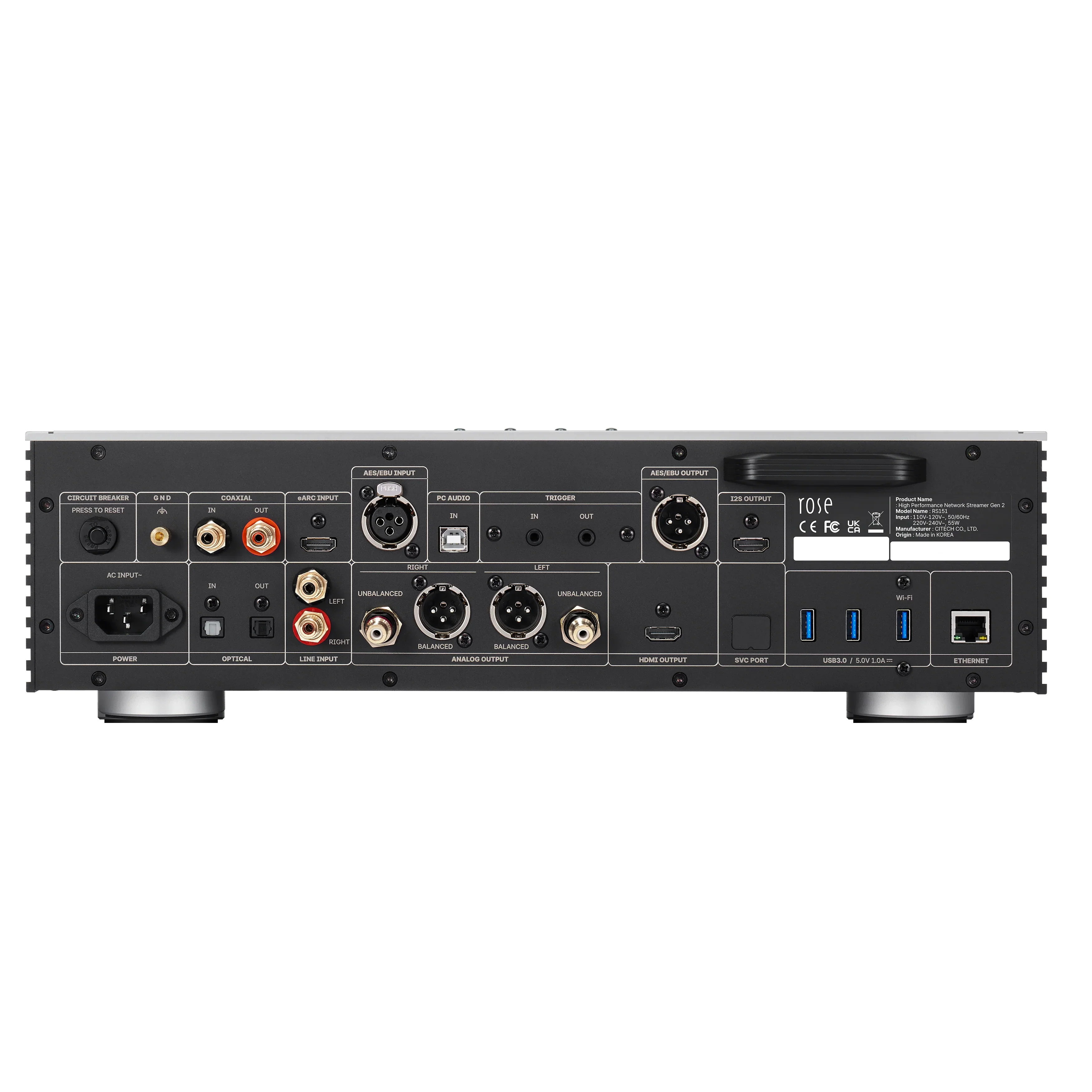 HiFi Rose RS151 | Lecteur réseau DAC ES9039, écran Full HD 15.4'' - Image 2